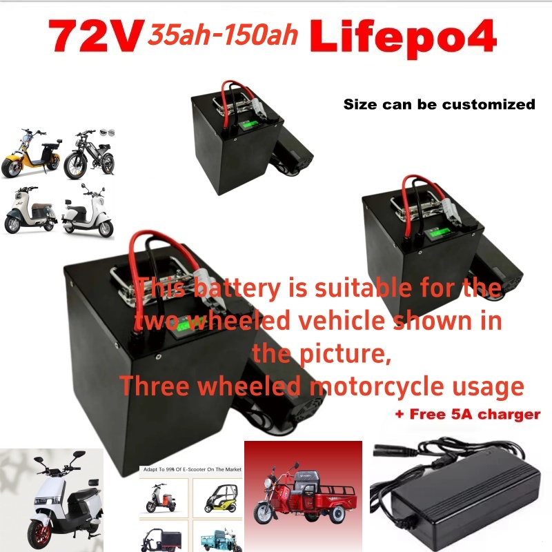 Lifepo4 72V 100Ah Battery Pack Ev - Batteria al Litio Lifepo4 72V 80Ah/100Ah/120Ah/150Ah/200Ah