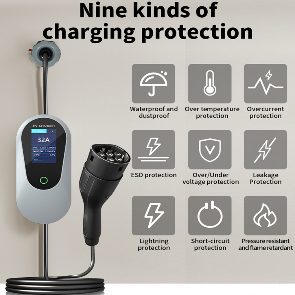 Ev Charger Type 2 22Kw 32A 3 Phase - Tipo-2 Caricatore portatile EV 22KW 32A