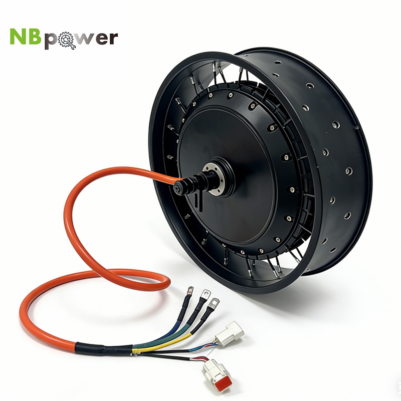 Qs Motor 273 8000W Hub Motor - NBpower/QS 273 40H 48-96v nominale 72V