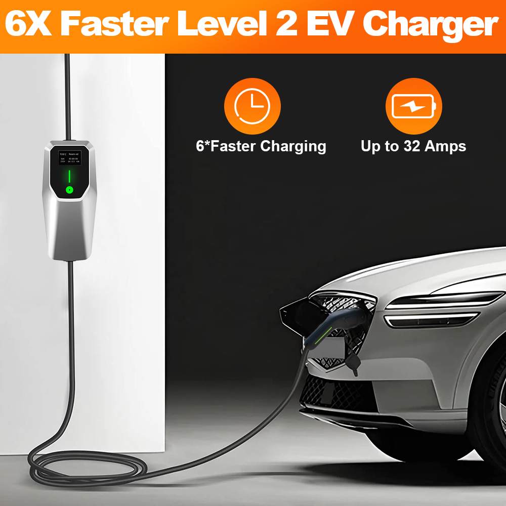 J1772 Evse 32A Level 2 Charger - Caricatore EV Junsun 32A Livello 1&2,