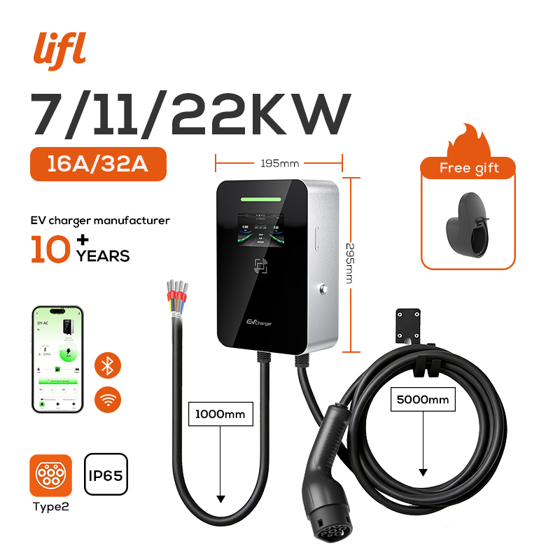 Ev Charger Type 2 22Kw 32A 3 Phase - Lifl 7KW 11KW 22KW Wallbox Trifase