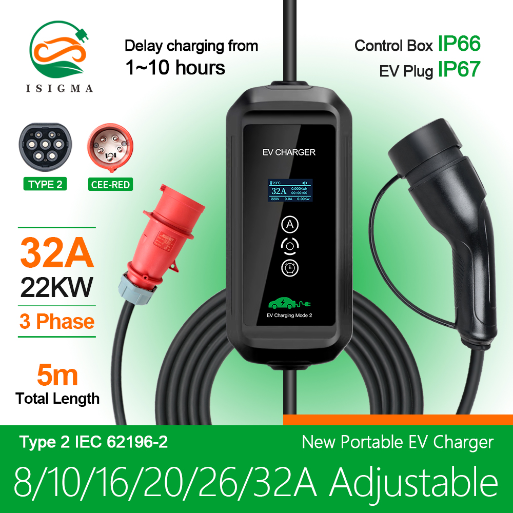 Caricatore EV 22kw Trifase Tip - Ev Charger Type 2 22Kw 32A 3 Phase recensione e prezzo