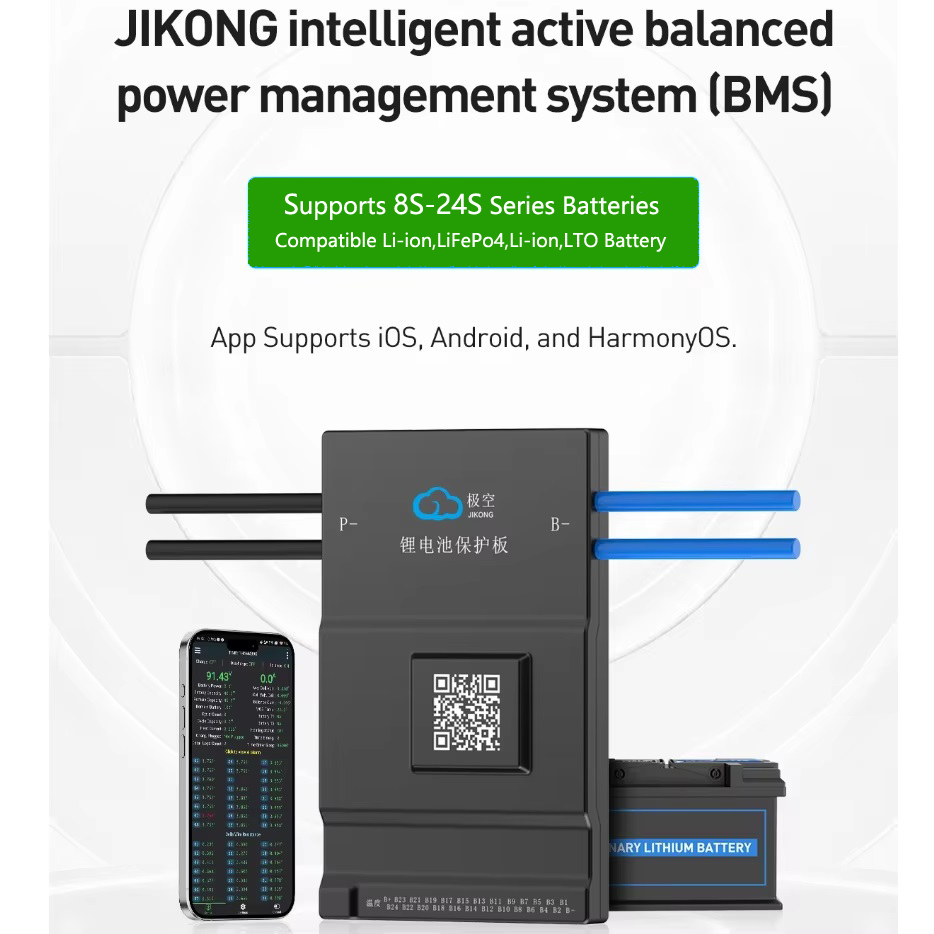 JK BMS Bilanciamento Attivo 15 - Smart Bms 24S 200A Bluetooth Lifepo4 recensione e prezzo