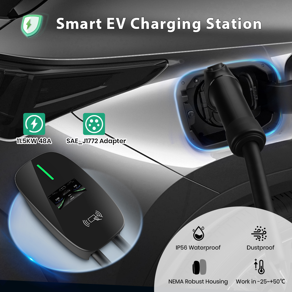 Caricatore EV Junsun di livell - J1772 Evse 32A Level 2 Charger recensione e prezzo